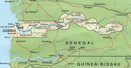 Gambia Map